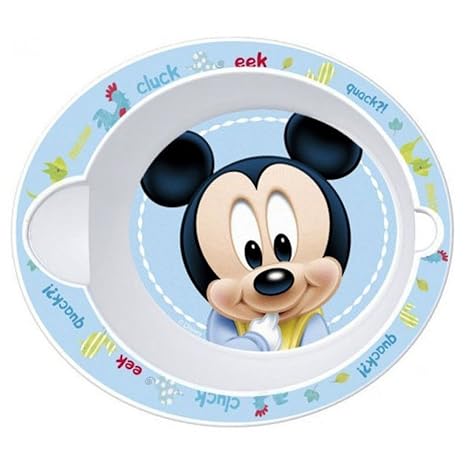Bebé Plato de sopa microondas Disney Mickey Diam. 16 cm cuenco ...