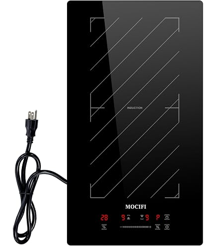 ROMMELSBACHER Placa De Cocción Individual CT 2005/IN Inducción, Vitrocerámica, Control Táctil, Detección De Cacerolas, 10 Niveles De Potencia, 10 Niveles De Temperatura De 60 – 240 °C, Temporizador
