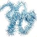 PEPPERLONELY 36 FT Christmas Tinsel Garland Classic Christmas Decorations, Light Blue