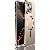 IMCHEN Metal Case for iPhone 16 Pro Max - Stainless Steel Edge, Slim and Durable