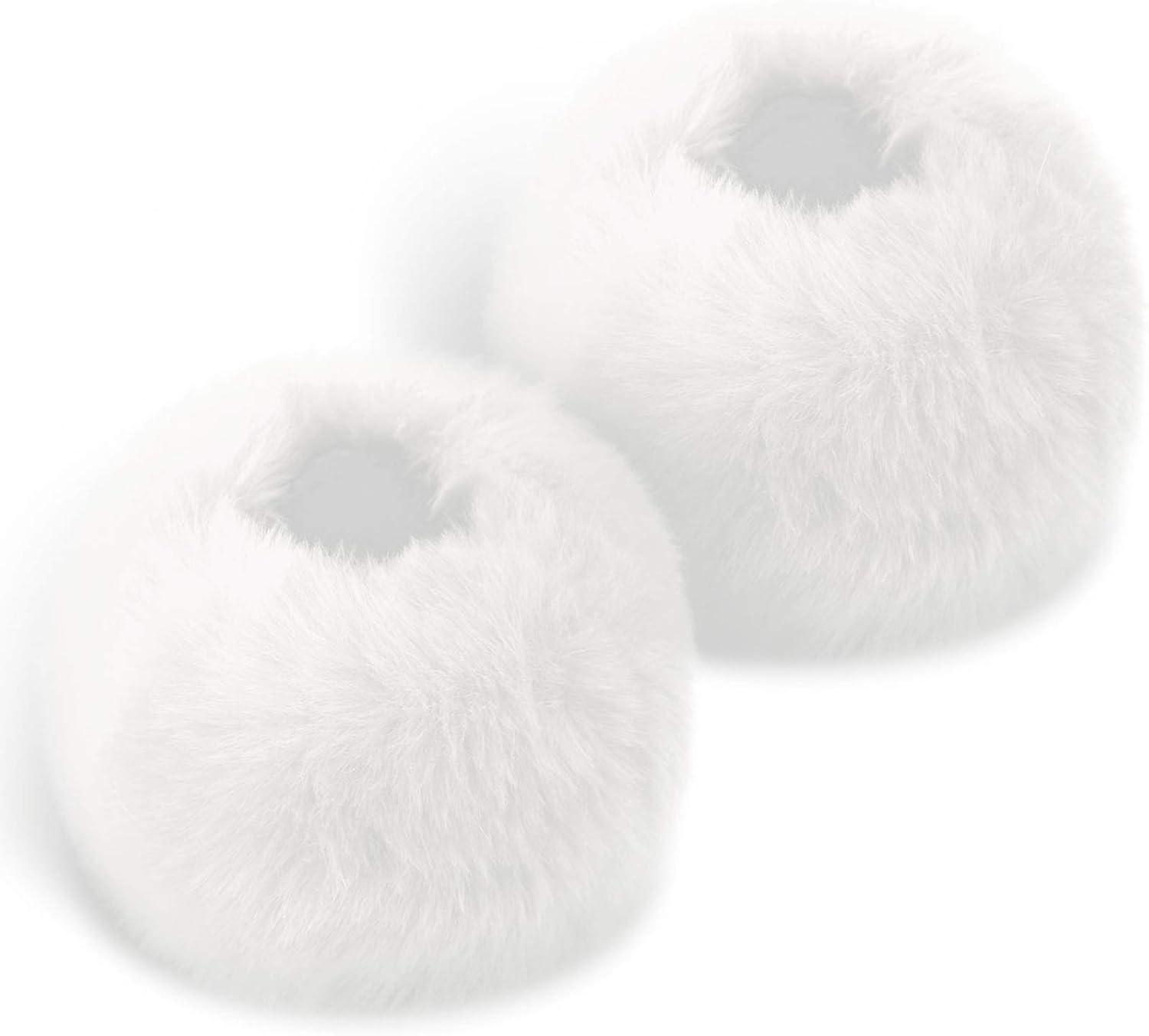 Simplicity Faux Fur Costume Wrist Band Ring Cuff Fuzzy Arm Warmers, White at  Women’s Clothing store: Running Gloves