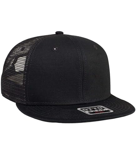 OTTO SNAP Cotton Twill Round Flat Visor 6 Panel Pro Style Snapback