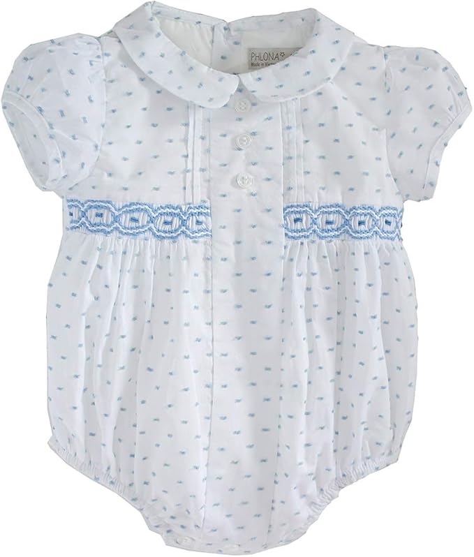 baby boy smocked bubble