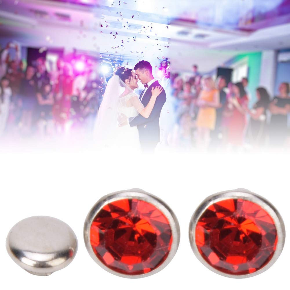 Rhinestone Rivets, 50 Sets 8mm Sparkling Synthetic Crystal Decorative Studs for DIY Bags Shoes Shoes Apparel Craft Projects Fashion Accessories