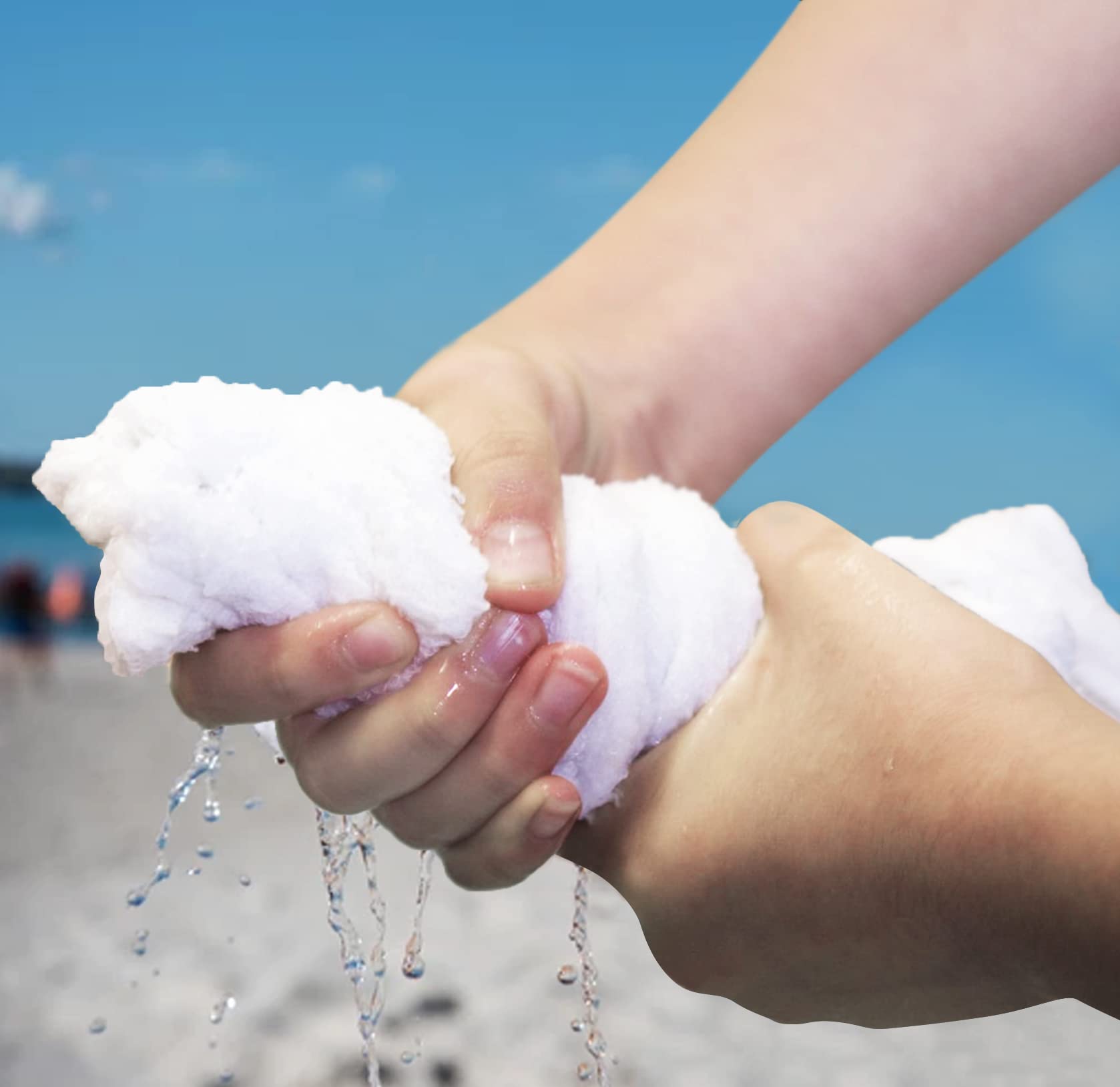 Towel and Linen Mart 100% Cotton - 24 PK Wash Cloth Set - White Color Flannel Face Cloths, Highly Absorbent and Soft Feel Fingertip Towels (White, Pack of 24)