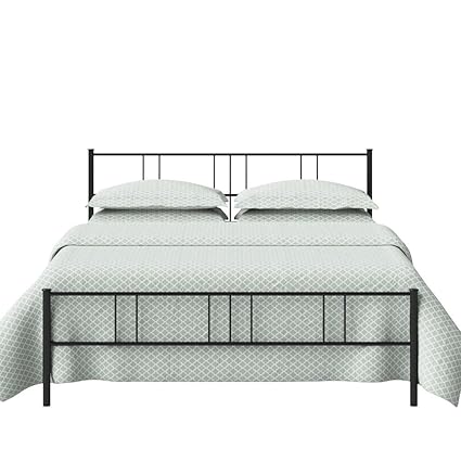 The Original Bedstead Company Mortlake Iron/Metal King (60) Bed (Satin Black)