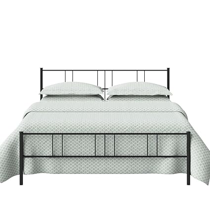 The Original Bedstead Company Mortlake Iron/Metal King (60) Bed (Satin Black)