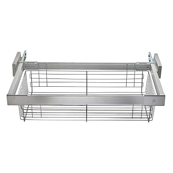 Multifunction Telescopic Sliding Wardrobe Storage Basket Amazon