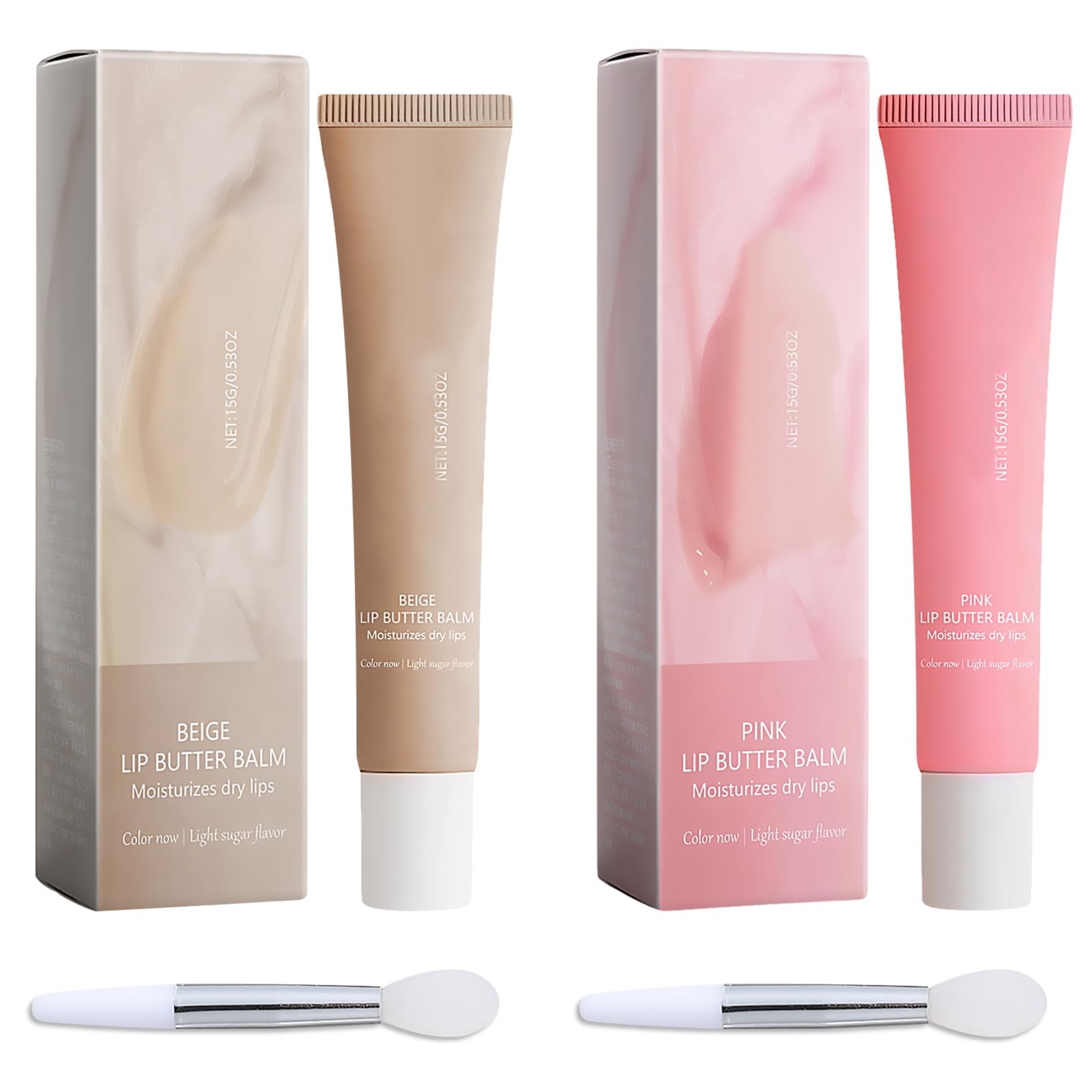 Sum-Mer Lip Butter Balm, Conditioning Lip Mask for Instant Moisture,Lip Balm for Dry and Chapped Lips (Pink Grey)
