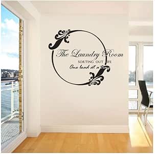 Cita De Letras De Lavandería Calcomanías De Pared Cuarto De Lavado