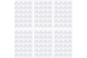 ELANDY 6Sheets(144PCS) Classic Self-Adhesive Paper Photo Corner Stickers Picture Mounting Corners Wall Decoration Sticker DIY Album Accessories for Scrapbooking Personal Journal Dairy Notebook(White)