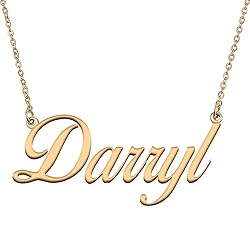 HUAN XUN Customized Custom Simple Any Name Necklace