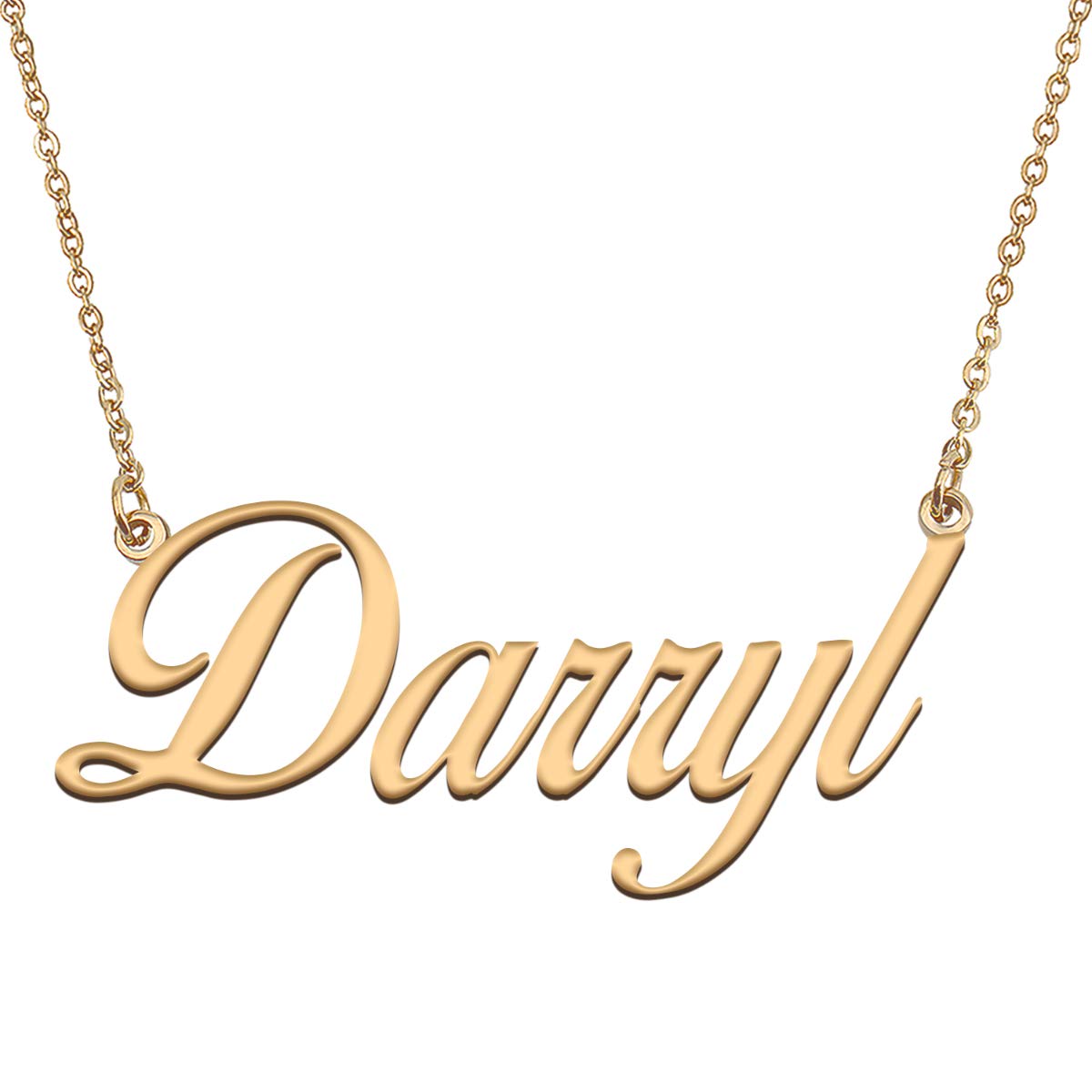 HUAN XUN Customized Custom Simple Any Name Necklace