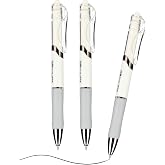 M&amp;G 3 Pcs Gel Pens, 0.5mm Fine Point Smooth Writing Black Ink Gel Pens, Quick Dry Gel Ink Pens Large Capacity with Anti-Slip Grip, Ideal for Journaling Supplies School &amp; Office