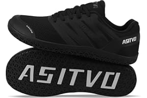 ASITVO Wide Men's Barefoot Zero Drop Sole Minimalist Width Toe Box Walking Shoes Sneakers TPU Toe No-Sew Upper