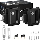 RV Door Lock Replacement, RV Door Latch Fits 2.75" x 3.75" Cutout | RV Door Lock 2 Pack Keyed Alike Compatible with RVs, Travel Trailers, Fifth Wheels and More