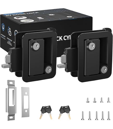 Rv Lock 2 Keys For CW424 FIC Entry Door Lock – Handle Knob Deadbolt RV ...