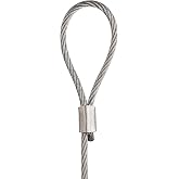 STAS Steel Cable with Loop end (59", 3-Pack) - Steel Cable for Art Hanging