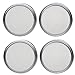 4 Pack Stainless Steel Sprouting Lids - 2 in 1 Superb Ventilation Stainless Steel Mesh Jar Sprouting Lid Kit for Wide Mouth Mason Jars Canning Jars for Making Organic Sprout Seeds in House/Kitchen