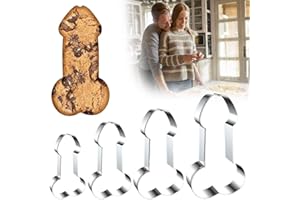 Funny Cookie Cutter Set,Stainless Steel Creative Cutters, Biscuits Metal Molds for DIY Baking,DIY Pastry,Biscuits Molds Metal