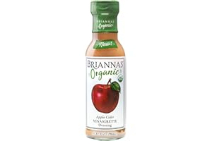 BRIANNAS - Organic Apple Cider Vinaigrette Dressing - Certified Kosher & Organic Salad Dressing made with Premium Ingredients - 10 oz. Bottle