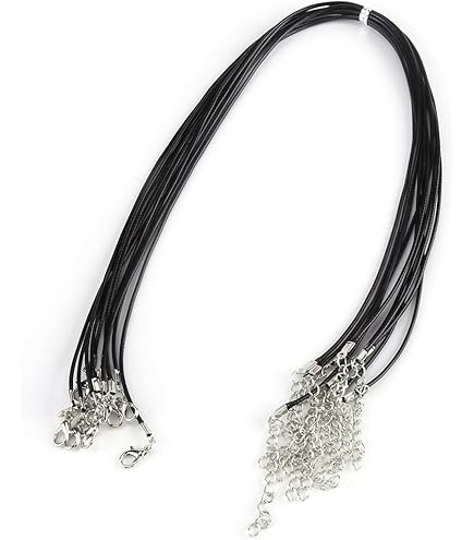 Amazon.com: 10PCs Wax Rope, 1.5mm Waxed Cotton Necklace Cord