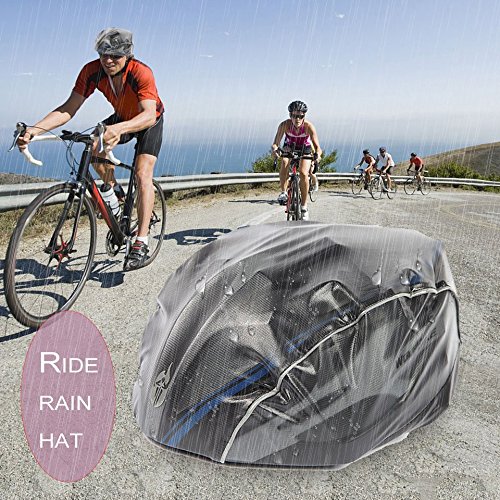 Baynne Dust-Proof Cycling Helmet Cover Downhill Mountain Bike Road Bike Rain Cover(Color:Black)