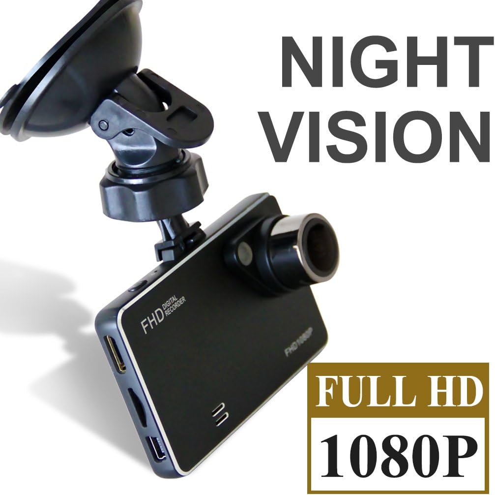 Car Dvrs Full Hd 1080p 170°wide Angle Night Vision Masasei Vehicle Camera Video Recorder Dash Cam Black Box Dashboard Camcorder and G-sensor