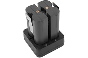 Generic 2 Pack 6500mAh Replacement Battery, Rechargeable Doorbell Camera Batteries with Charger Station, Battery Charger Kit 