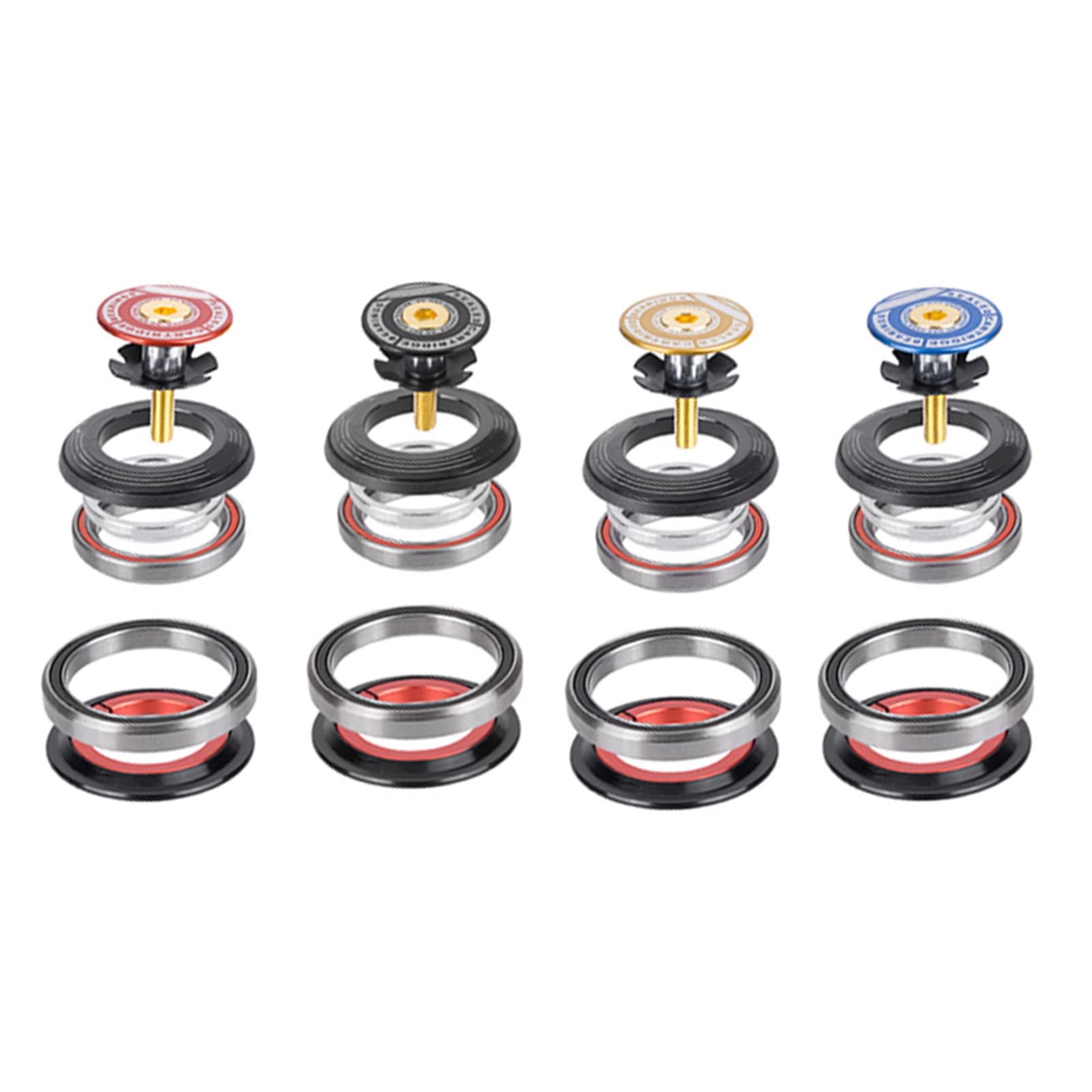 Road Bike Headset Made of Aluminum Alloy Anodized Treatment road bike headset road bike headset for Cycling Headsets Headsets crown race tool Headsets