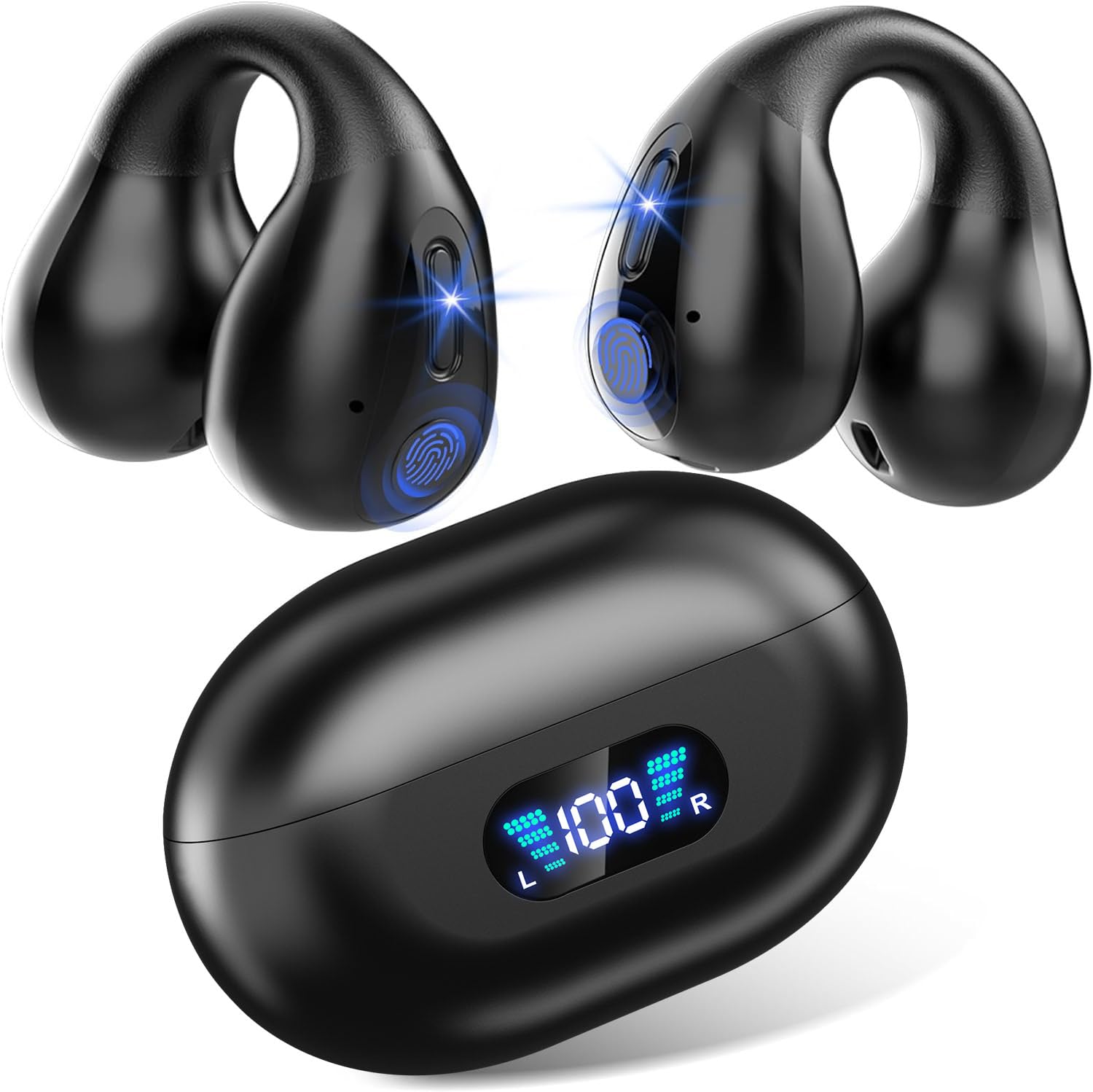 骨伝導 イヤホン bluetooth txzz いやーかふ イヤホンOWS 空気伝導 (黑102)商品画像