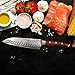 Sedge Santoku Knife With Hollow Edge 7 Inch - Japanese Damascus AUS-10V High Carbon Steel With Ergonomic G10 Handle - SD-R Series