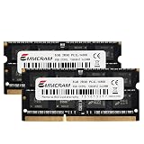 EMMCRAM 16GB(8GBx2) PC3L-14900S DDR3L Laptop RAM DDR3 1866MHz 1867mhz SODIMM 1.35V Non-ECC Unbuffered 204Pin Notebook Memory