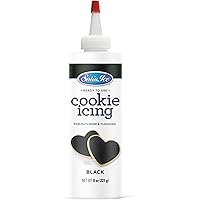 Satin Ice Black Cookie Icing - 8oz - Bottle