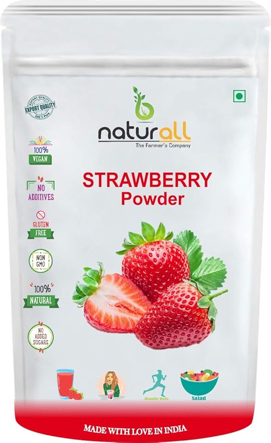 B Naturall Strawberry Powder High in Vitamin C and Natural Flavour
