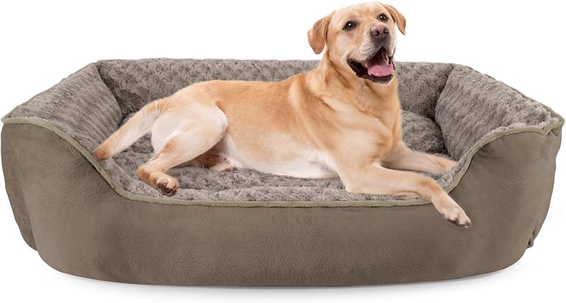 JOEJOY Dog Bed Extra Large - Washable Plush Anti Anxiety Non-Slip Large
