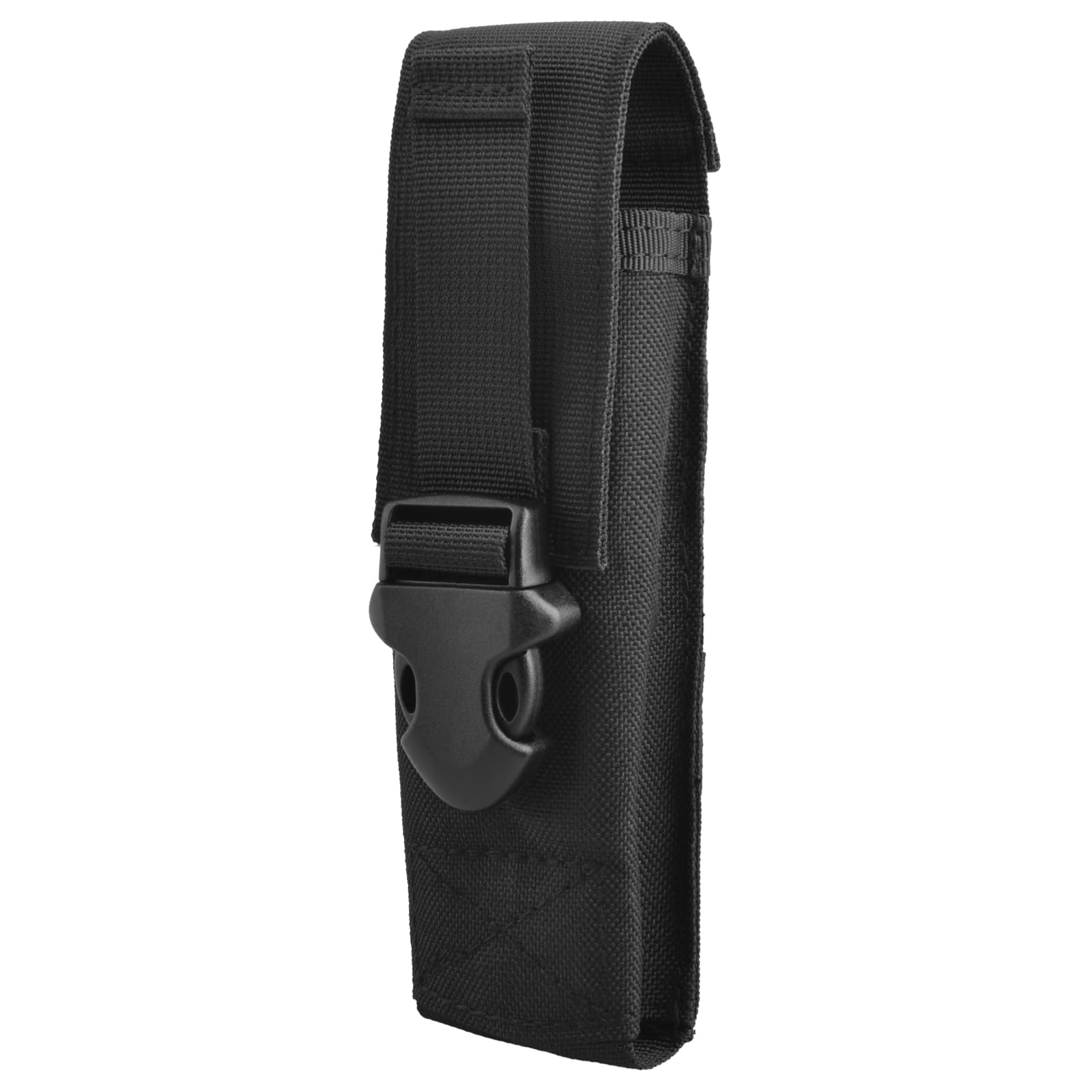 TRIWONDER Tactical Flashlight Holster Molle Pouch Duty Belt Pouch Torch Cover Holder Small Tool Carry Case for Camping Hiking Climbing Hunting (04 Black)