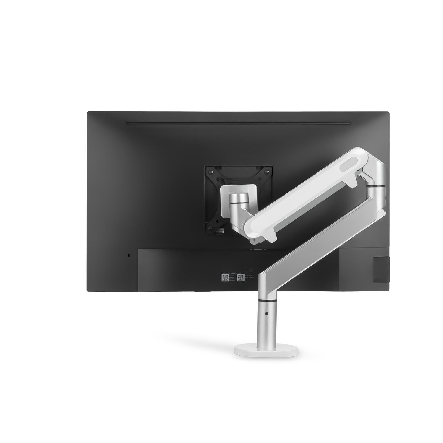 ThingyClub® Single Gas Spring LCD Arm Desk VESA Bracket & Monitor Arm Stand for 10"-27" Screens: Tilt up 90° /down 85°, Swivel left/right 180°, 360° Rotation (Single Arm - Silver)