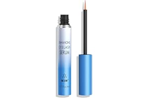 QIC Lash Serum - 4ml Eyelash Enhancing Serum, W3W Eyelash Serum for Eyelash Thicker, Stronger, Longer Suitable for Lashes & Brows（Light Blue）
