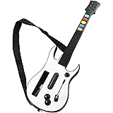 Wireless Guitar Compatible for Wii, Supports for Rock Band Games and Guitar Hero.（Rock Band 1 is Not Supported）