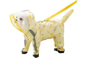 Dytole Dog Raincoat for Small Dogs and Puppies, Wireless