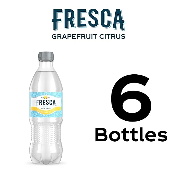 FRESCA GRAPEFRUIT CITRUS SPARKLING SODA WATER BOTTLES, 16.9 FL OZ, 6PK