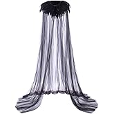 Evil Queen Cosplay Super Villain Cloak Cape Steampunk Feather Collar Witch Cape