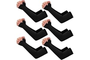 6 Pairs Sleeves Arm Cover Women, UPF50+ UV Sun Protection Compression Sleeves for Men, Cooling Sleeves for Outdoors Sports