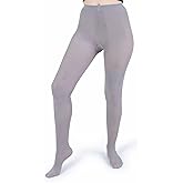 Silky Toes Women's 60D Soft Opaque Tights 1 or 2 Pairs -Black White And Colored Stockings for Women (Light Grey, E)