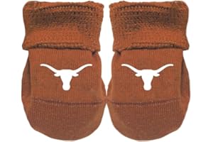 Two Feet Ahead Baby Bootie Socks Team Color – Soft, Cozy & Machine Washable Organic Cotton Stay-on Socks - Made in USA (Solid)