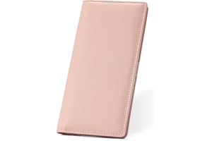 GAEKEAO Wallets for Women Ultra Slim Thin Women Wallets PU Leather RFID Blocking Credit Card Holder Bifold Clutch Long Ladies