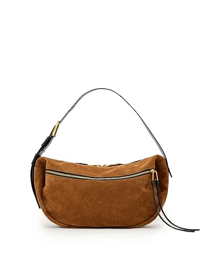 AllSaints Noemie Suede Shouldr W568XD Tobacco Brown One Size - Amazon deal for $337.00