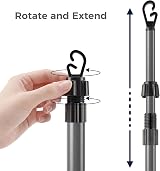 Vivo Technologies 2.2m Telescopic Washing Line Prop Poles - Pack of 2 view 6