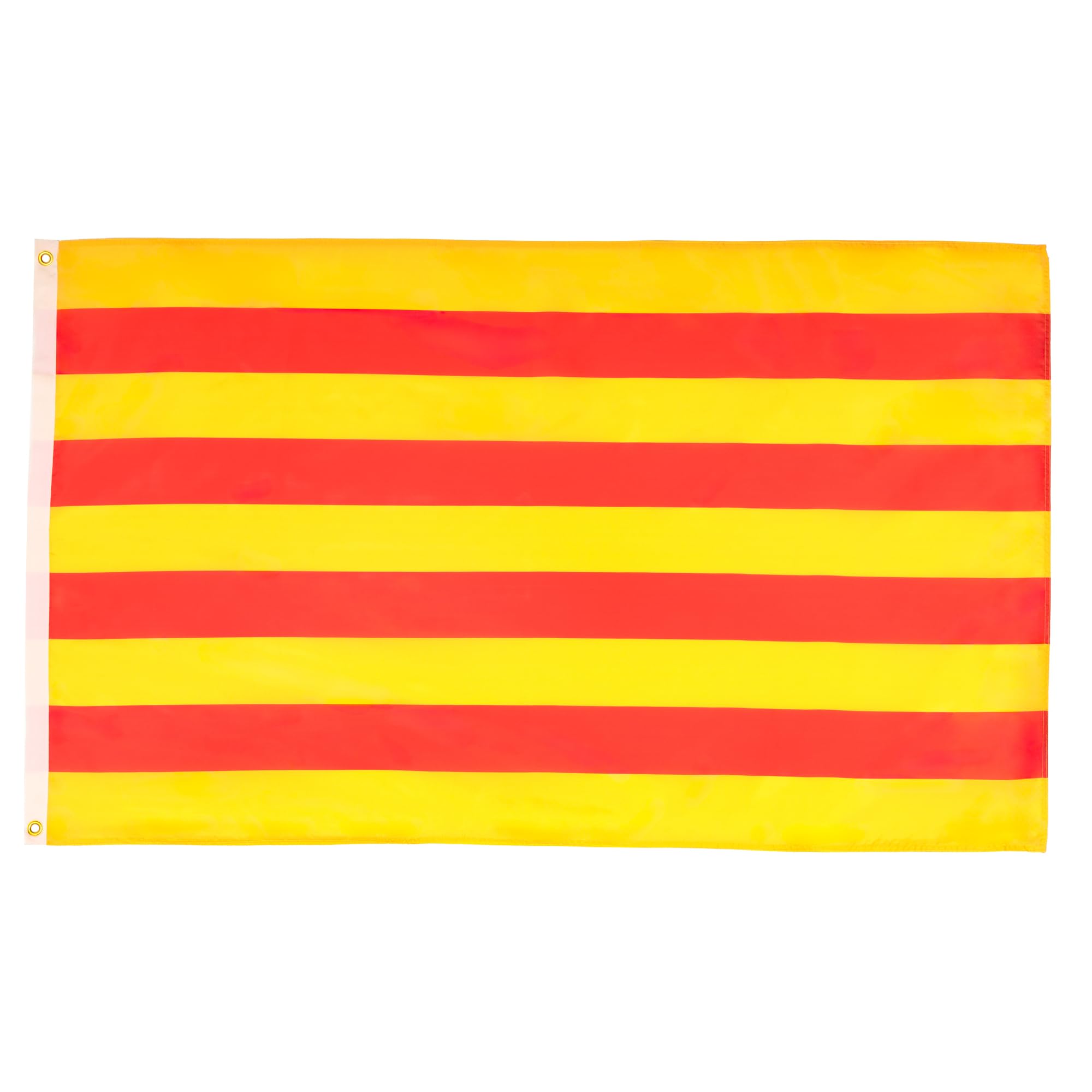 AZ FLAG - Catalonia Flag - 3x5 Ft - Light Polyester Catalan Banner with Two Brass Eyelets - Fade Resistant - Vivid Colors - 3' x 5' Feet - 150x90 Cm